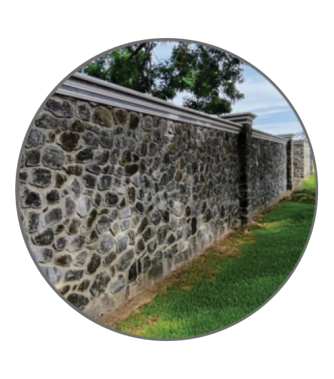 Designer compound wall facing ECR